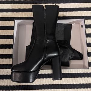 Lamoda Platform Heel Black LMF1209 Women's